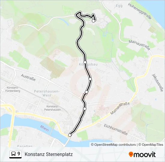 9 Bus Line Map
