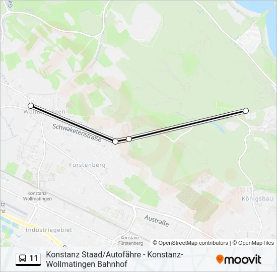 11 Bus Line Map