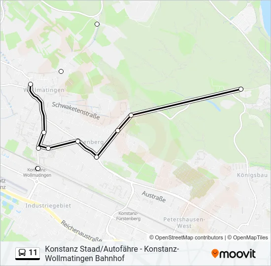 11 Bus Line Map