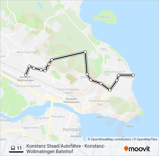 11 Bus Line Map