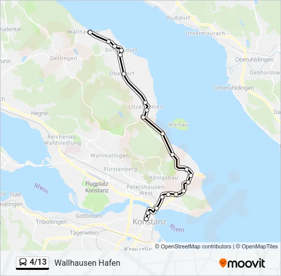 4/13 Bus Line Map
