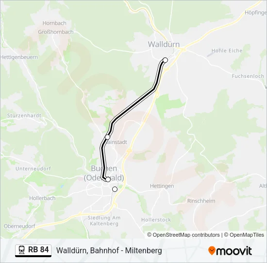RB 84 Train Line Map