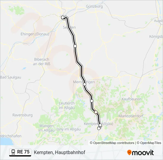 RE 75  Line Map