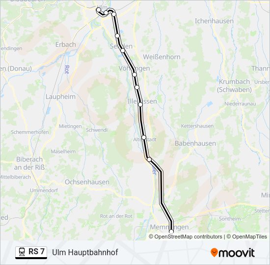 RS 7 Train Line Map