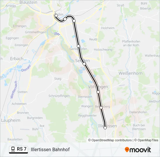 RS 7 Train Line Map