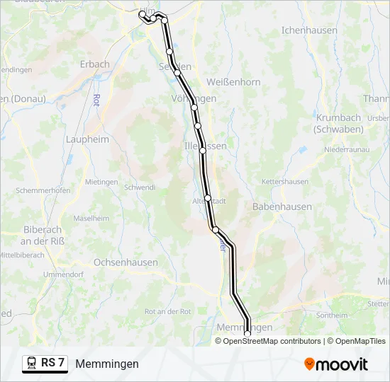 RS 7 Train Line Map