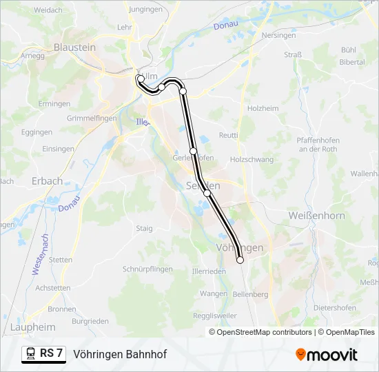 RS 7 Train Line Map