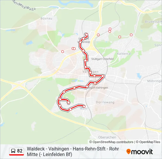 82 Bus Line Map