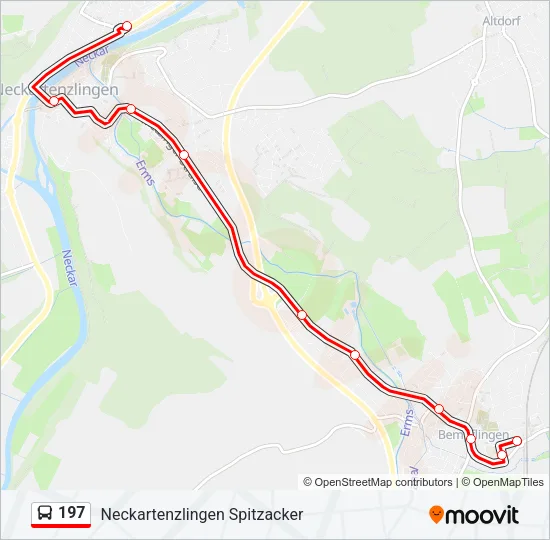 197 Bus Line Map
