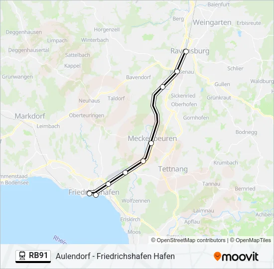 RB91 Train Line Map