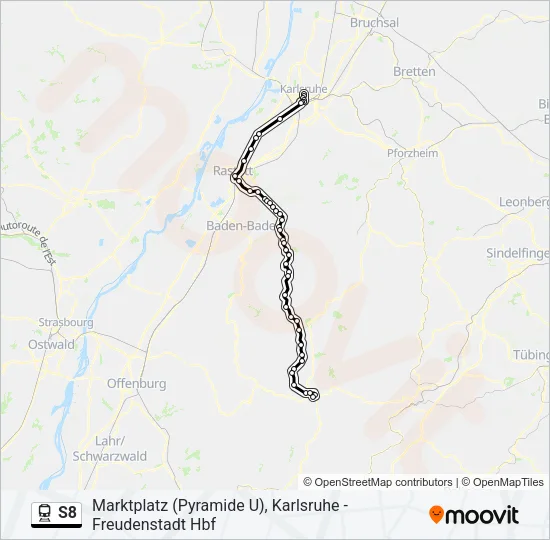 S8 Train Line Map