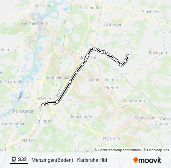 S32 Train Line Map