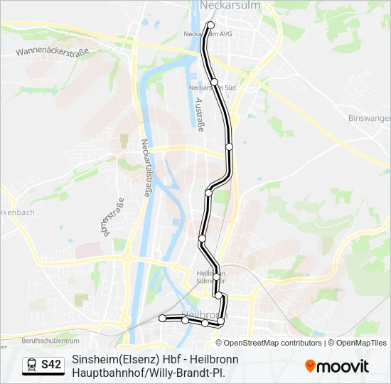 S42 Train Line Map