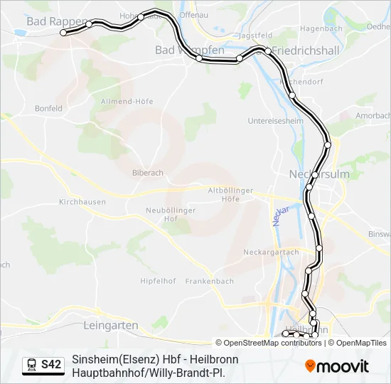 S42 Train Line Map