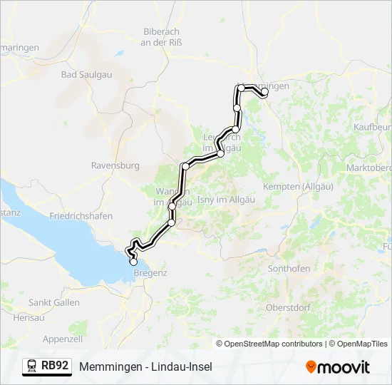 RB92  Line Map