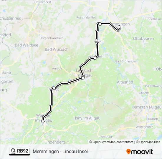 RB92  Line Map