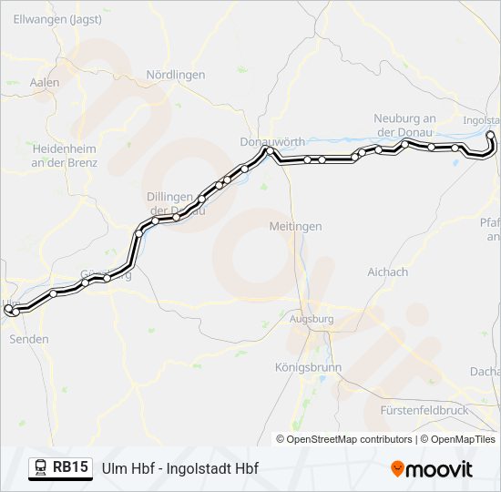 RB15 Train Line Map