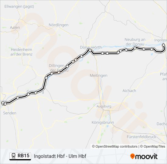 RB15 Train Line Map