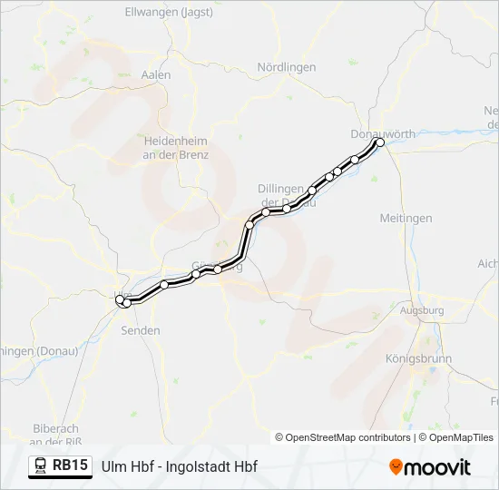 RB15 Train Line Map