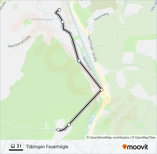 31 Bus Line Map