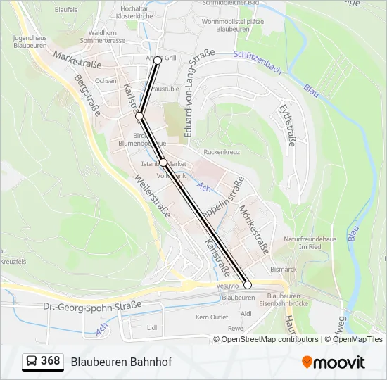 368 Bus Line Map
