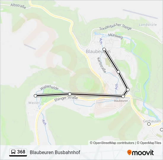 368 Bus Line Map