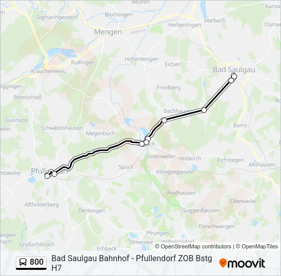 800 Bus Line Map