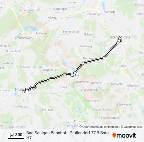 800 Bus Line Map