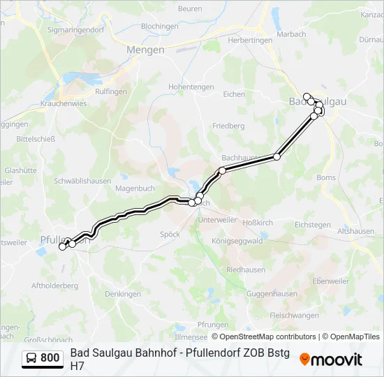 800 Bus Line Map