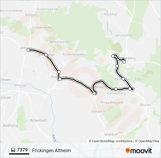7379 Bus Line Map