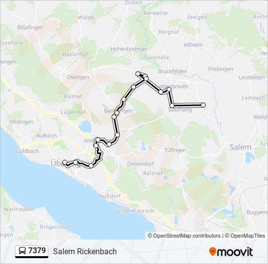 7379 bus Line Map