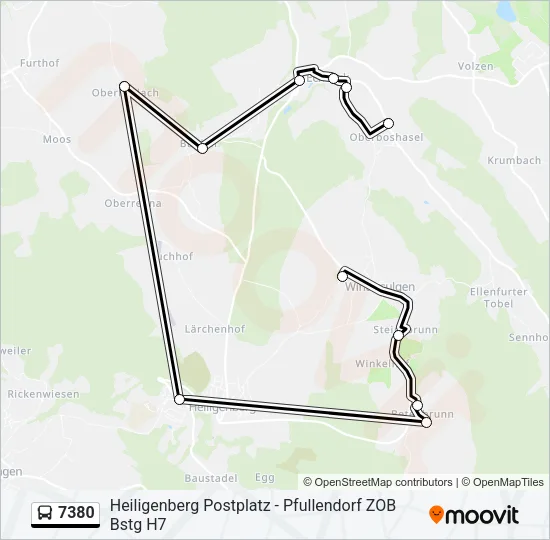 7380 Bus Line Map