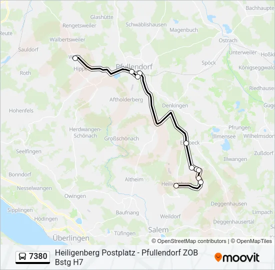 7380 Bus Line Map