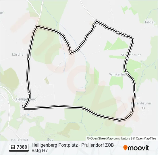 7380 Bus Line Map
