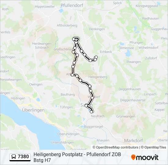 7380 Bus Line Map
