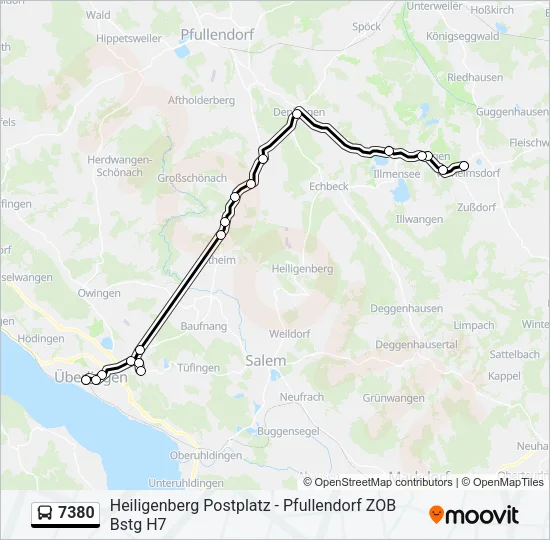 7380 Bus Line Map