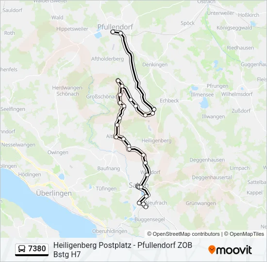 7380 Bus Line Map