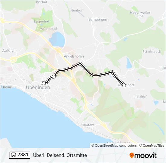 7381 Bus Line Map