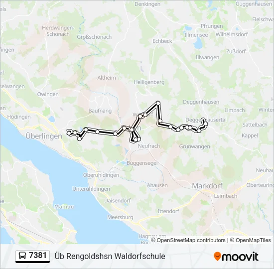 7381 Bus Line Map