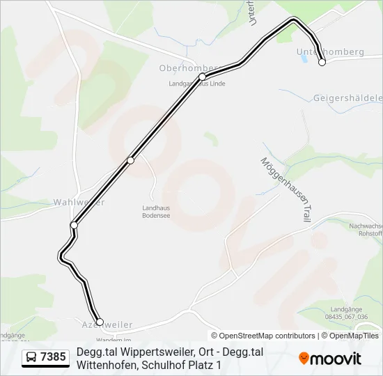 7385 Bus Line Map