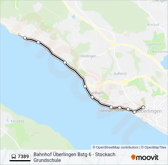 7389 Bus Line Map