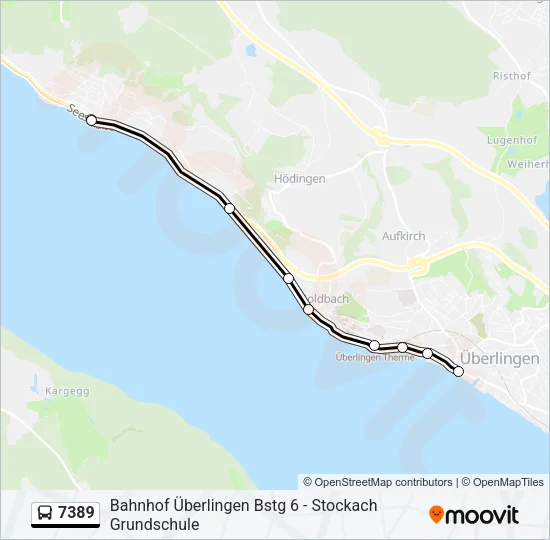 7389 Bus Line Map