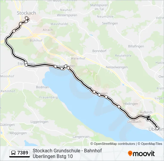 7389 Bus Line Map