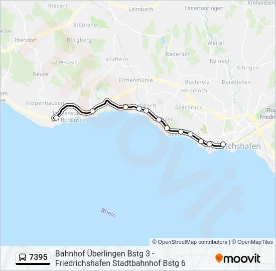 7395 Bus Line Map