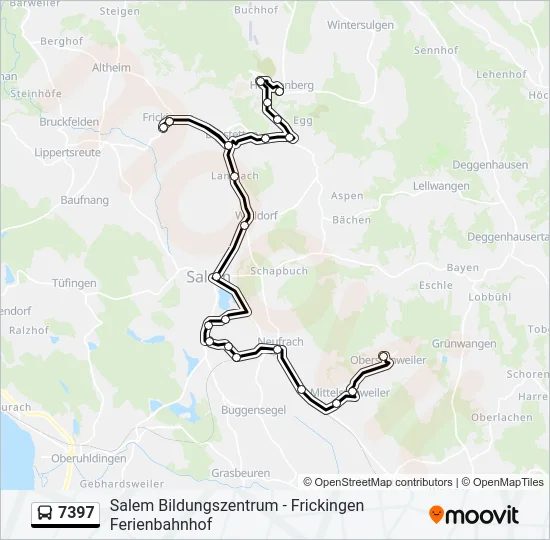 7397 Bus Line Map