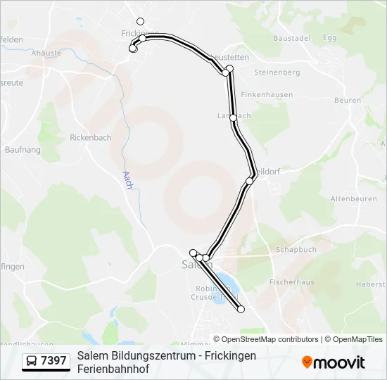 7397 Bus Line Map