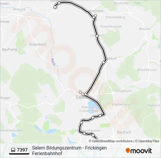 7397 Bus Line Map