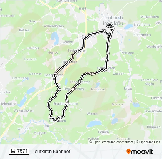 7571 Bus Line Map