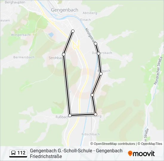 112 Bus Line Map