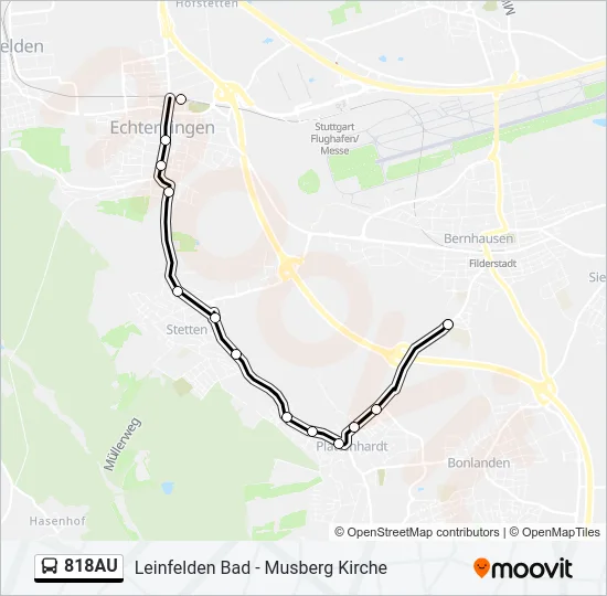818AU  Line Map